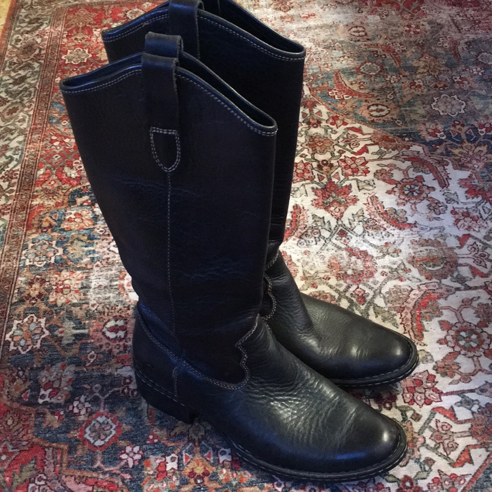 Born boots, black leather, size 8.5